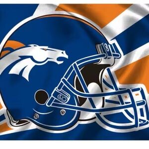 Denver Broncos Football Flag 3x5 Feet Grommets Fast Same Day Shipping